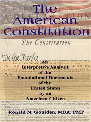 cover image of The American Constitution